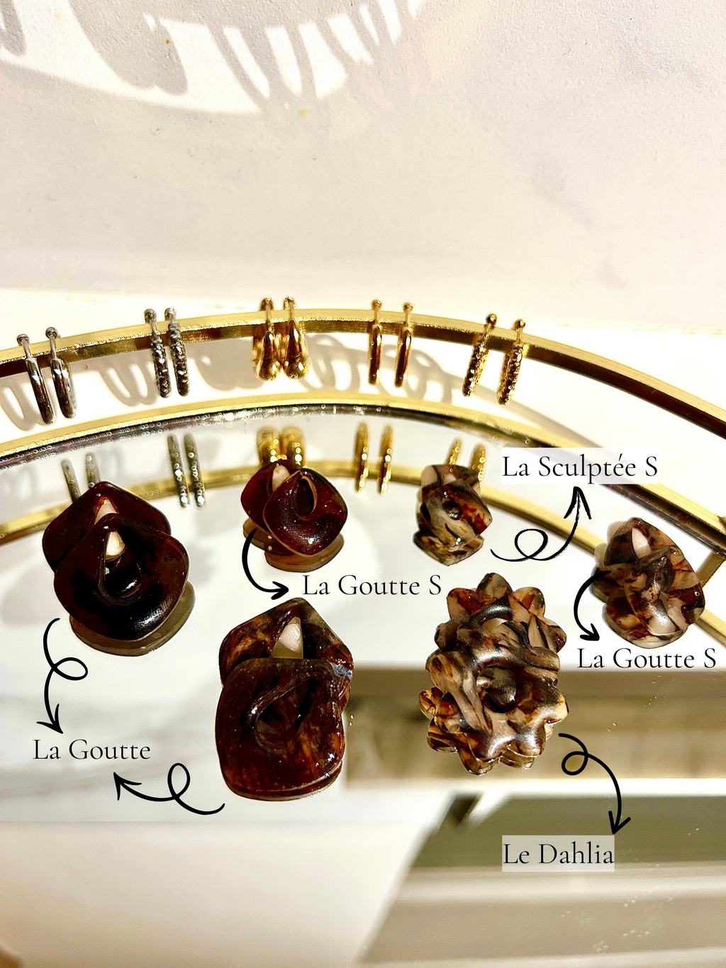 Les Signatures couleur café - Créoles et ornements interchangeables